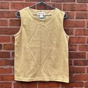 Bob Mackie vintage metallic gold Sleeveless Top